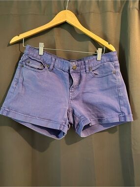 Size 6 purple denim short JCrew